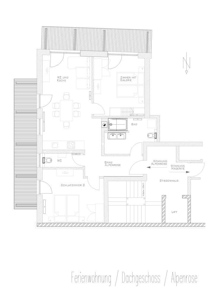 Grundriss Ferienwohnung Alpenrose Sattlerhof Mutters Grundriss Ferienwohnung Alpenrose Sattlerhof Mutters